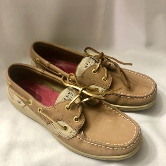 Sperry Gold, Tan and Cream Deck Shoes